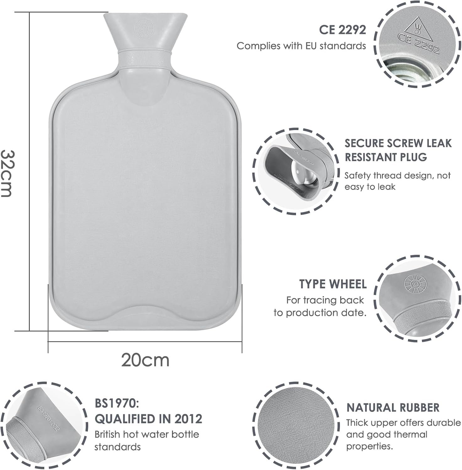 Bouillotte a Eau Micro Onde