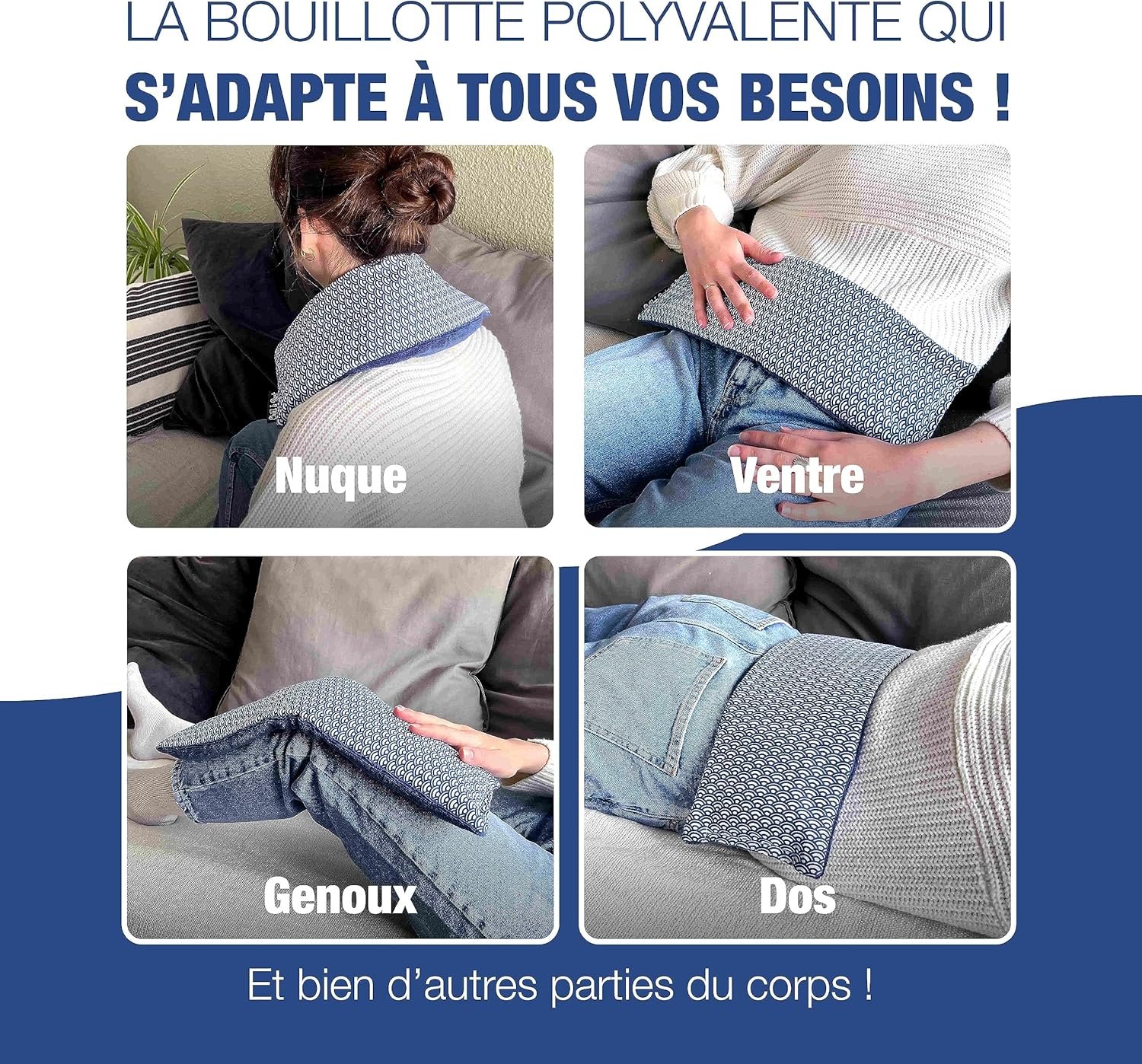 Bouillotte Seche Micro Onde avec ou Sans Eau