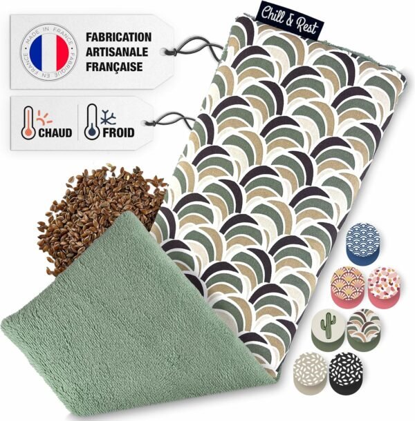 Bouillotte Micro Onde Verte Foncée 1