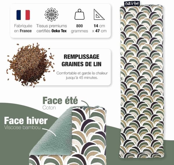 Bouillotte Micro Onde Verte Foncée 5