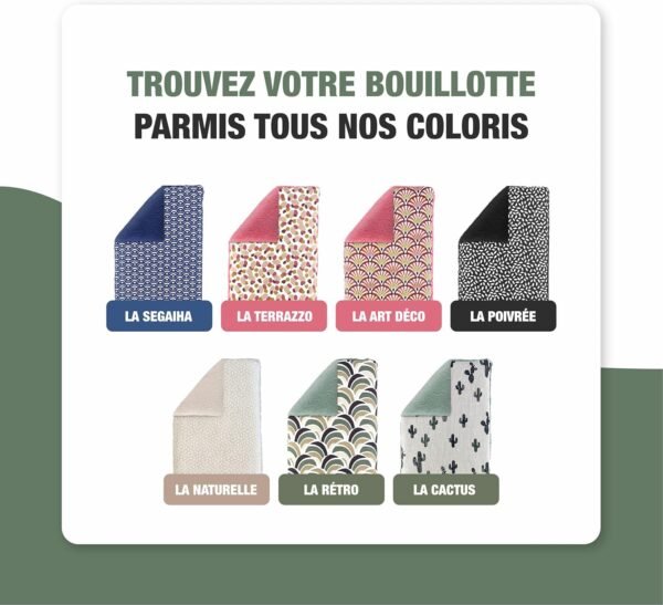 Bouillotte Micro Onde Verte Foncée 7