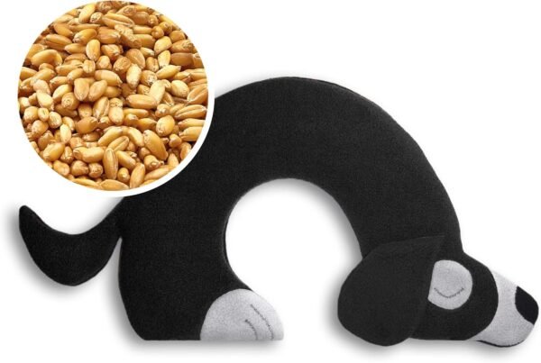 Bouillotte Micro Ondes Peluche Chien Noir 1