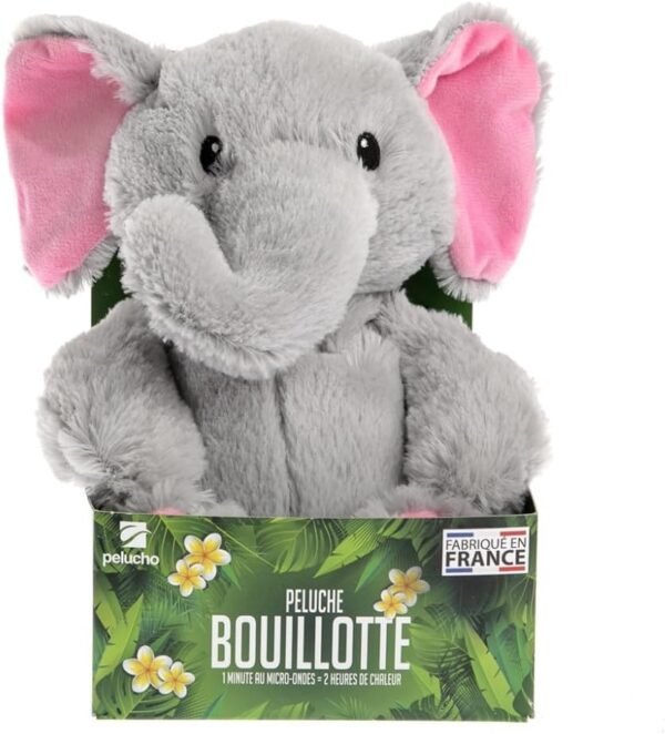 Bouillotte Peluche Elephant Micro Onde 3