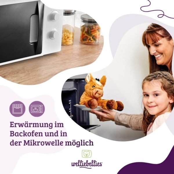 Peluche Bouillotte Lapin Marron Allongé pour Micro-onde 10