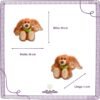 Peluche Bouillotte Lapin Marron Allongé pour Micro-onde 8